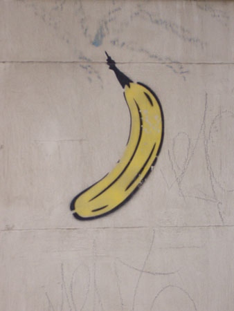 Moderne Kunst an der Hauswand